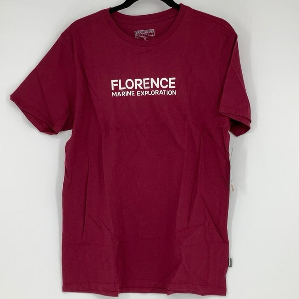 NEW Florence Marine X Men's Small Marine Exploration Maroon T-Shirt M12-5 - Picture 3 of 10